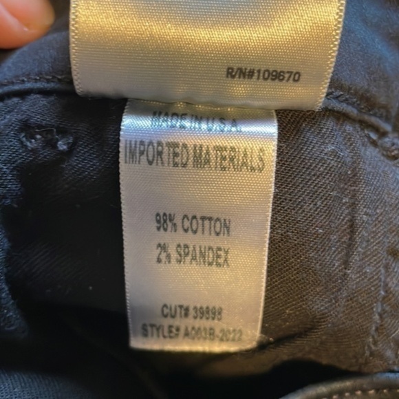 Agolde Sophie High Rise Skinny Jeans Women’s Size 26 Distressed Black - Picture 10 of 10